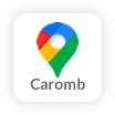 Logo google maps Caromb